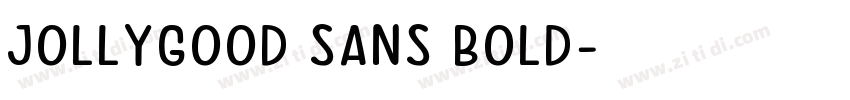 JollyGood Sans Bold字体转换